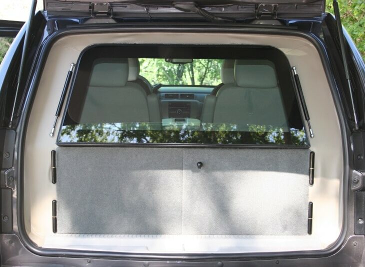 side view of bulletproof Chevy Tahoe