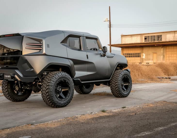 Outside Rezvani Motor Tank Armormax Grey