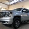 side view of bulletproof Chevy Tahoe