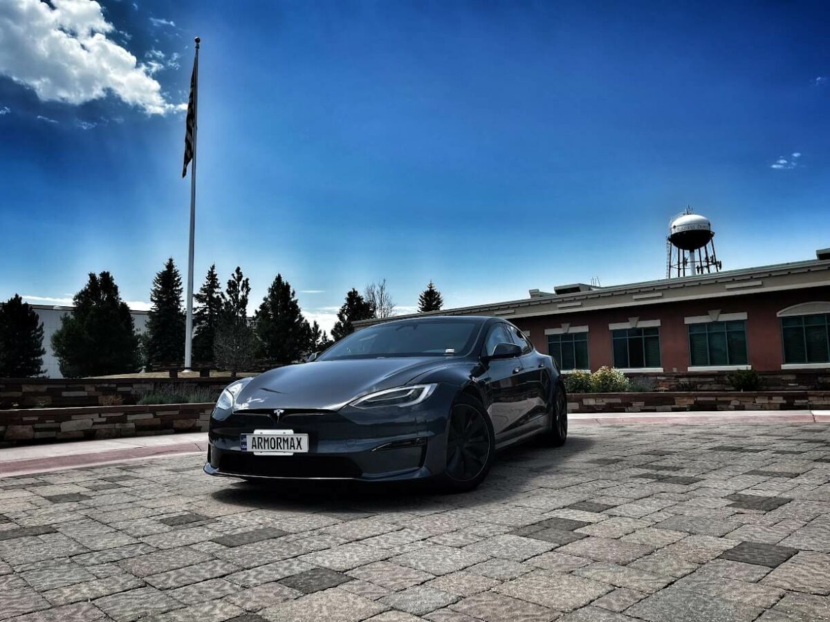 Armormax bulletproof Tesla Model S Plaid USA Manufacturing